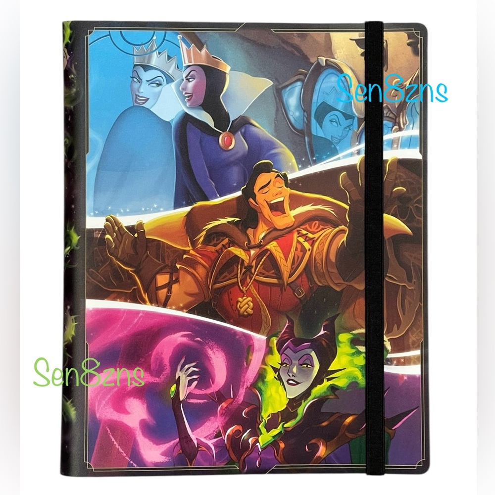 Disney Lorcana First Chapter Villians 9 Pocket Binder Portfolio Costco Holds 252